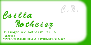 csilla notheisz business card